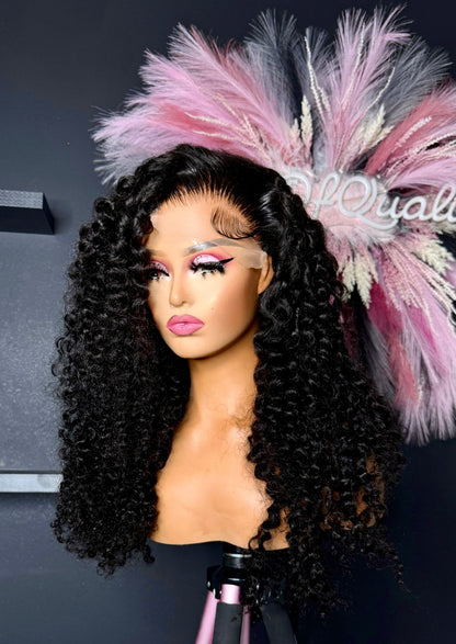 24&quot; Romantic Curly 5x5 Closure Wig