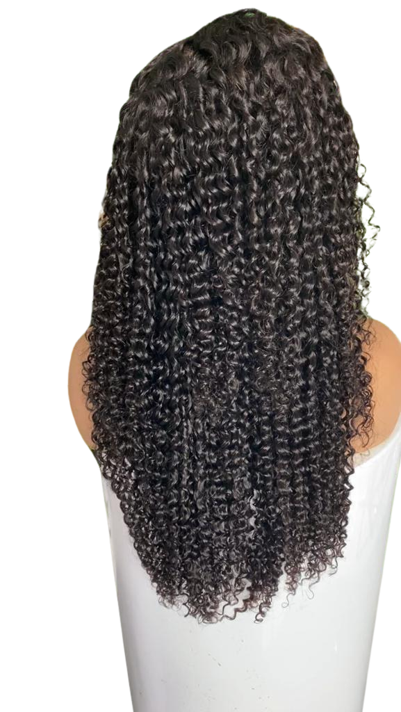 28" Romantic Curly 13X4 Frontal Wig